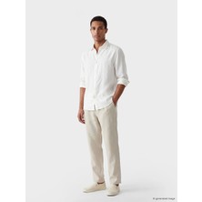 Lcw Vision Bej Regular Fit %100 Keten Erkek Pantolon