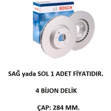 Ön Fren Disk Bravo 1-2 Doblo 1-2 01-09 Linea Marea Stilo Alfa Romeo 155 46403088 0986479B49 Bosch 1 Adet