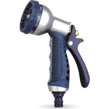 Bahçem Metal Sulama Tabancası 7 Pozisyonlu Ergonomik Tasarımlı Dayanıklı Malzeme ile Bahçe ve Ev Kullanımı İçin