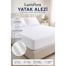Larispera Sıvı Geçirmez Premium Fitted Alez Yumuşak Dokulu Sessiz Yatak Koruyucu