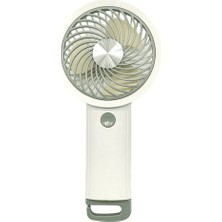 Nevamel® Feny FN-F35 Beyaz-Yeşil 3 Kademeli Hız Kancalı Elde Kullanım Dahili 500MAH Bataryalı Type-C Şarj Girişli VANTILATÖR(1923)
