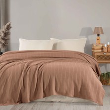 Macas Home Siena %100 Pamuklu Çift Kişilik Pike 200X230 cm Kahverengi