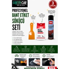 Greencar Wash Profesyonel Bant Etiket Sökücü Seti-Bgea Sihirli Sünger & Pro Oto Plastik Oto Spatulası