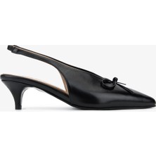Valmenti Kadın Hakiki Deri Siyah Slingback Ayakkabı 33 9000A Bn Ayk Y26 Sıyah Dr