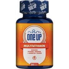 One Up Multivitamin 30 Kapsül Yetişkinler İçin Ginseng ve L-Karnitin İçeren Vitamin Desteği