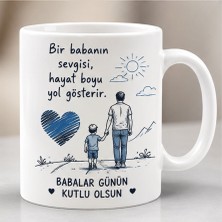 Kadorex Design Babalar Günü Hediye Kupası – Babama Özel Anlamlı Baskılı Kupa Bardak