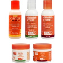 Cantu Mini Seyahat Saç Bakım Seti- Kıvrıcık, Dalgalı Saçlar