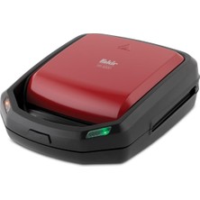 Fakir TM5000 2'si 1 Arada Kırmızı Tost ve Waffle Makinesi 800 W Kare Yüzey Özelliği