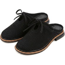 Meril Shoes Vello Süet Delikli Bağcıklı Kadın Terlik