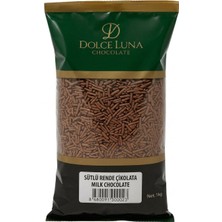 Efe Pastacılık Sütlü Rende Çikolata 1 kg Pasta Süsleme ve Tatlı Dekor Çikolatası