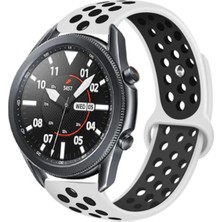 Belirtilmemiş - Gt2 46MM Kordon Spor Kordon Beyaz-Siyah