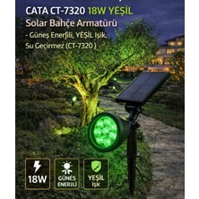 Cata CT-7320 18W Solar Bahçe Armatürü Yeşil Cata