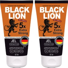 Tiklad Black Lion 2 Adet Erkeklere Maçalı Ginsengli Epimediyumlu Penis Masaj Kremi 50 ml