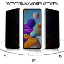 Vexor Samsung A21S Uyumlu Hayalet Ekran Gizli Tam Kaplayan Kırılmaz Cam Seramik Ekran Koruyucu Film