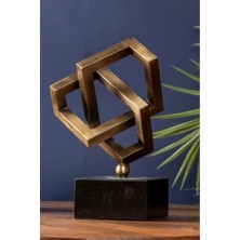 Miarik Design Dekoratif Geometrik Pirinç Obje