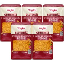 Yayla Glutensiz 3 Tahıllı ve 2 Bakliyatlı Penne Makarna 400 G X5