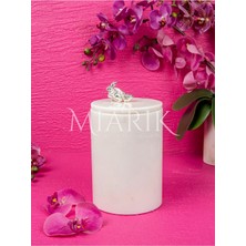 Miarik Design Dekoratif Beyaz Mermer Çöp Kovası