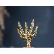 Miarik Design Zeytin Dali Dekoratif Hayvan, Yaprak Figürlü Metal Obje Aksesuar