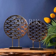 Miarik Design Dekoratif Yuvarlak 2li Dudak Obje