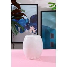 Miarik Design Dekoratif Mermer Oval Çöp Kovası