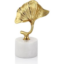 Miarik Design Dekoratif Mermer Kaideli Tek Gold Mantar Dekor