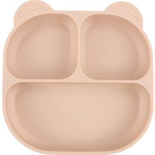 Pandish Vakum Tabanlı Silikon Mama Tabağı - Pembe