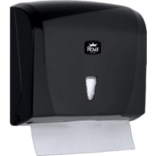 Rova Z Katlı Kağıt Havlu Dispenseri Siyah