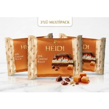 Heidi Milk Caramel Biscuit - Bisküvili Karamelli Sütlü Çikolata 55 G (3 Adet)