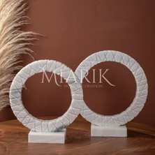 Miarik Design Dekoratif Mermer 2li Yuvarlak Obje