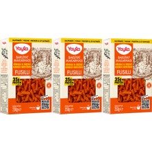 Yayla Kinoa ve Sebzeli Kırmızı Mercimek Makarnası - Glutensiz & Vegan Fusilli 3 Lü Paket