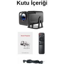 HY320 Mini Taşınabilir Android 11 Wifi LED Projektör 720P Hd Ev ve Ofis Projeksiyon Cihazı