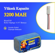 Ümit Maker Bissell R5 Robot Süpürge 3200 Mah Batarya