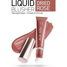 Yoğun Pigmentli E Vitaminli Mat Bitişli Kremsi Likit Allık - Liquid Blusher 06 Dried Rose