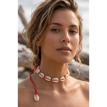 Petek Aksesuar Deniz Kabuğu Midye Choker Tasma Kolye