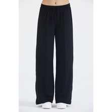 Thiff Gymwear Kadın Modal Kumaş Önü Çimalı Bağcıklı Eşofman Altı