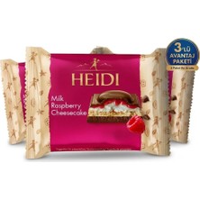 Heidi Milk Raspberry Cheesecake Peynir ve Ahududu Dolgulu Bisküvili Sütlü Çikolata 55 G (3 Adet)