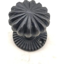 MiraLive Antika Tarz Dekoratif Pirinç Açarlı Kapı Babası - 50MM, Oksit