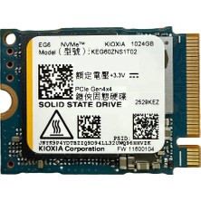 Kioxia Kıoxıa SSD 1TB M.2 2230 NVMe PCIe 4.0 Gen 4 x4 Yüksek Okuma Hızı 6000 MB/s