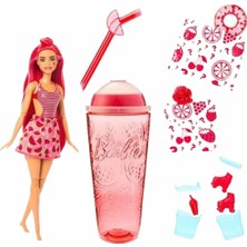 PopŞeker Barbie Pop Reveal Meyve Serisi - 8 Sürprizli ve Slime Eğlenceli Kokulu Bebek Seti