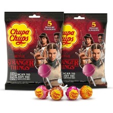 Chupa Chups 5 Mystery Flavors Stranger Thıngs Scan To Joın The Adventure Lolipop 120 G (2 Adet)