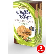 Conitta Waffle Crisps - Antep Fıstıklı Sütlü Çikolatalı Gofret 100 gr (2 Adet)