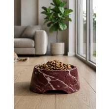 Miarik Design Traverten Mermer Kedi/köpek Mama Kabı