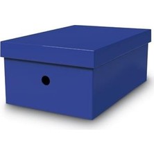 Mas 8224 Raınbow Lacivert Karton Kutu Küçük Boy 27 x 27 x 17 Ölçülerde Kutu Klasör