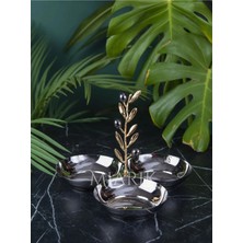 Miarik Design Pirinç Kulplu 3'lü Zeytindalı Çerezlik