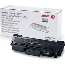 Xerox Phaser 3020 / 3025-106R02773 Orijinal Siyah Toner Yüksek Kapasite ve Sayfa Sayısı