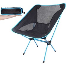 Funky Chairs Funky Chaırs Ultralight Mavi Alüminyum Katlanır Kamp Sandalye 900 gr Taşınabilir ve Kullanışlı