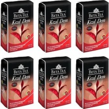 Beta Tea Kızıl Dem Siyah Çay 1 kg x 6 Adet Kaliteli Doğal Yaprak Çay Aroması