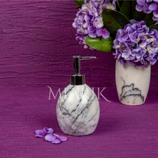 Miarik Design Leylak Renk Mermer Oval Sıvı Sabunluk
