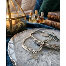 Stainless Steel Gümüş Renk Kılçık Pul Çelik Halhal