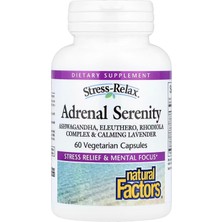 Natural Factors Stress-Relax, Adrenal Serenity, 60 Vegetarian Capsules